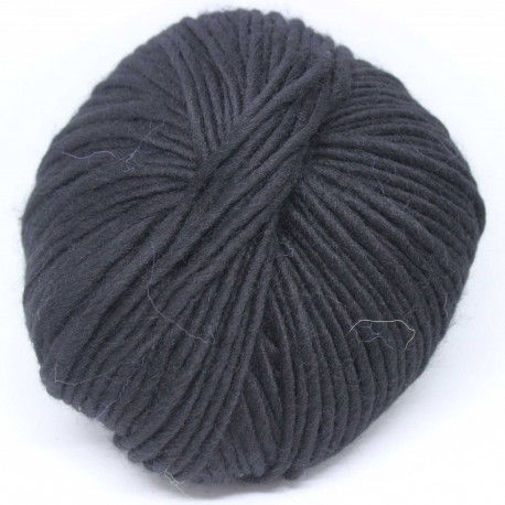 Breiwol,Zwart, een draads. 50 gram / 50 Mtr
