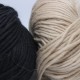 Breiwol,Zwart, een draads. 50 gram / 50 Mtr