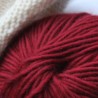 Breiwol, rood, een draads. 50 gram / 50 Mtr