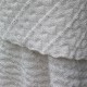 Breipakket omslagdoek baby alpacawol, streep (45 x 190)